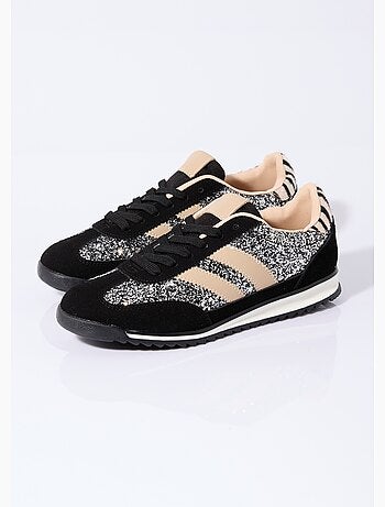 Sneakers inspiration rétro, à paillettes - AFIBEL