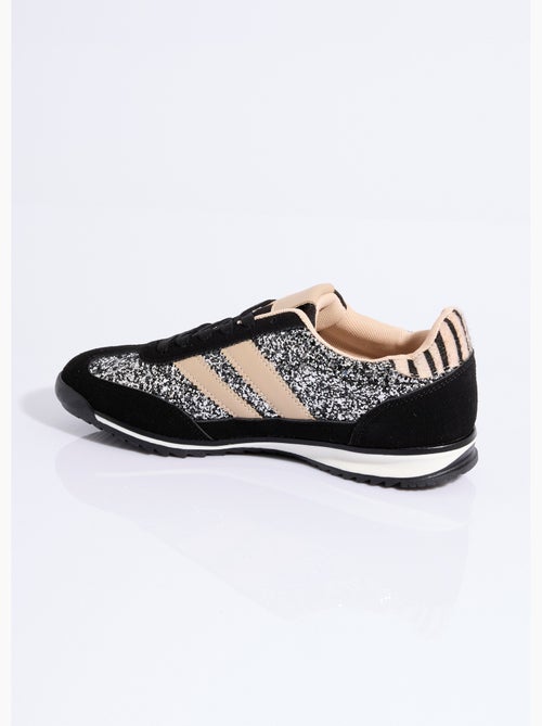 Sneakers inspiration rétro, à paillettes - AFIBEL - Kiabi
