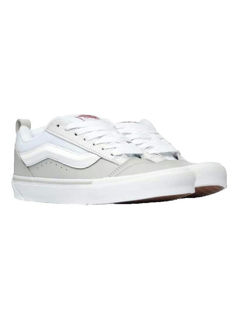 Sneakers Knu Skool en cuir Vans Blanc Rouge - Kiabi