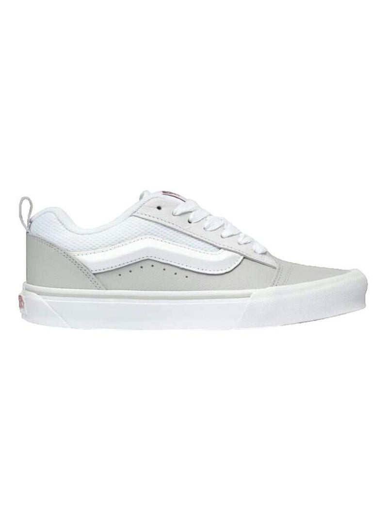 Sneakers Knu Skool en cuir Vans Blanc Rouge - Kiabi