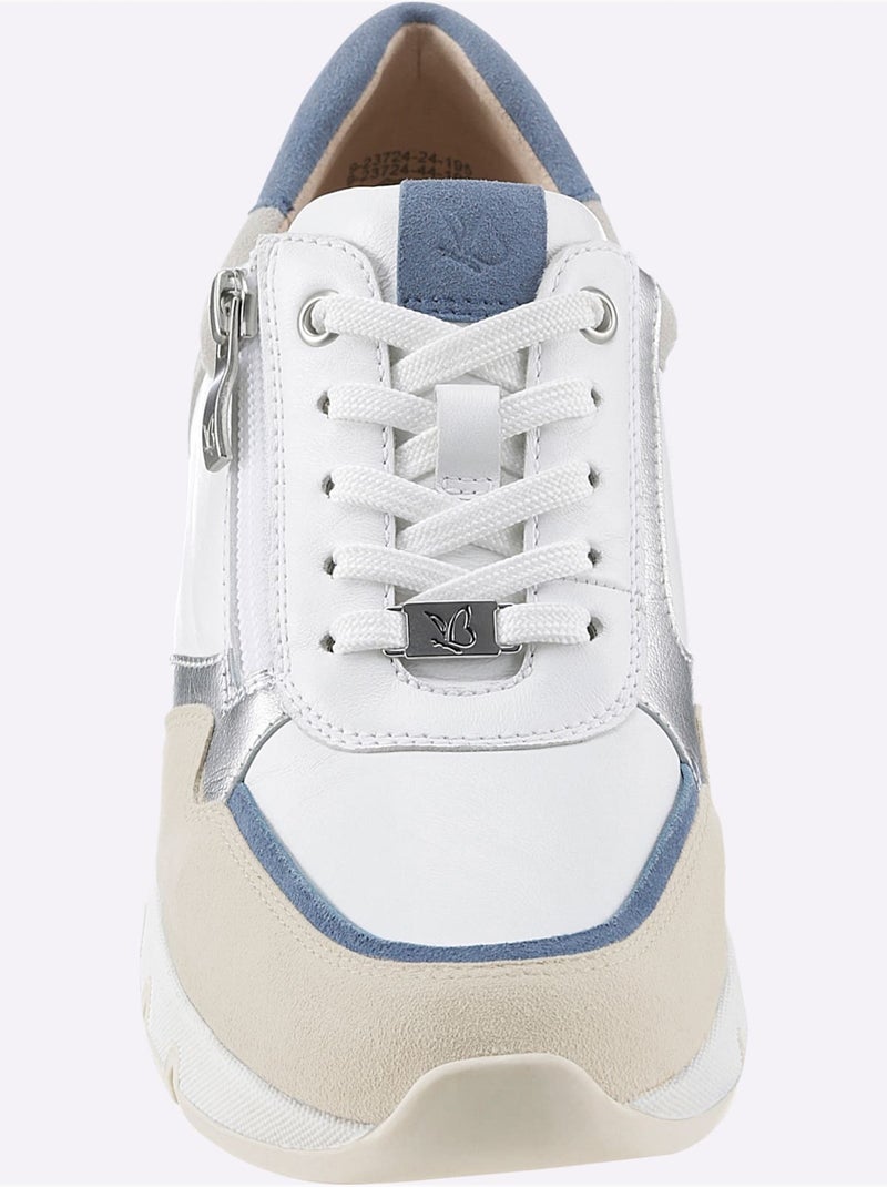 Sneakers Largeur Pied Fort - Taille Standard - Witt Blanc Bleu - Kiabi