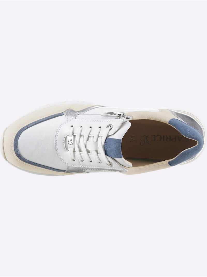 Sneakers Largeur Pied Fort - Taille Standard - Witt Blanc Bleu - Kiabi