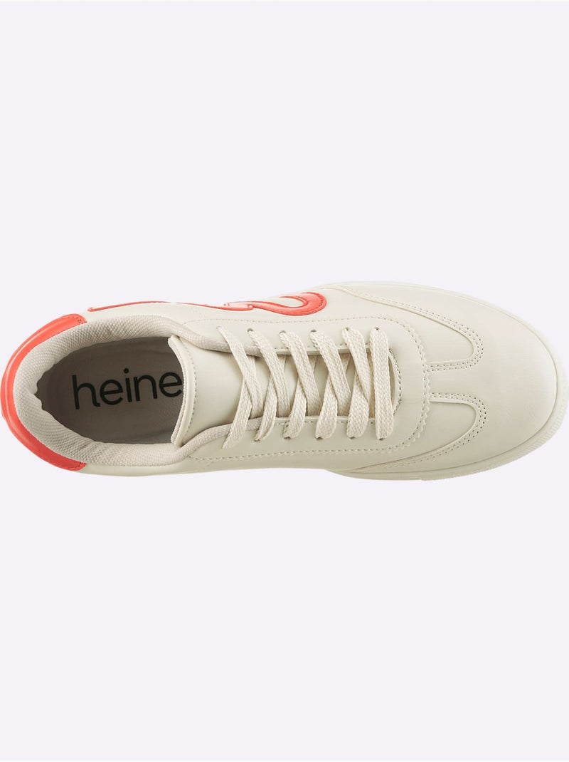 Sneakers Matière Synthétique - Taille Standard - Helline Beige - Kiabi