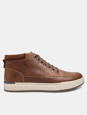 Sneakers mi-hautes en cuir BATA