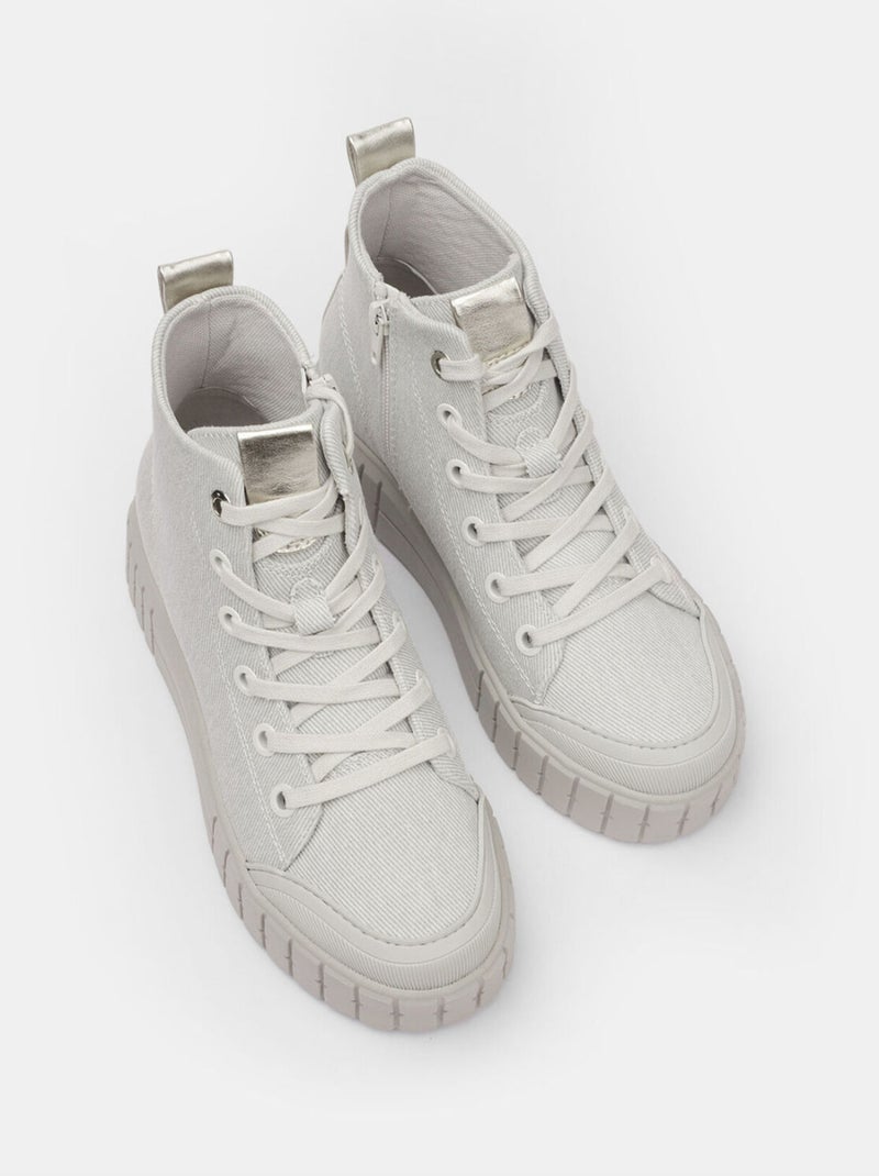 Sneakers mid BATA Gris - Kiabi