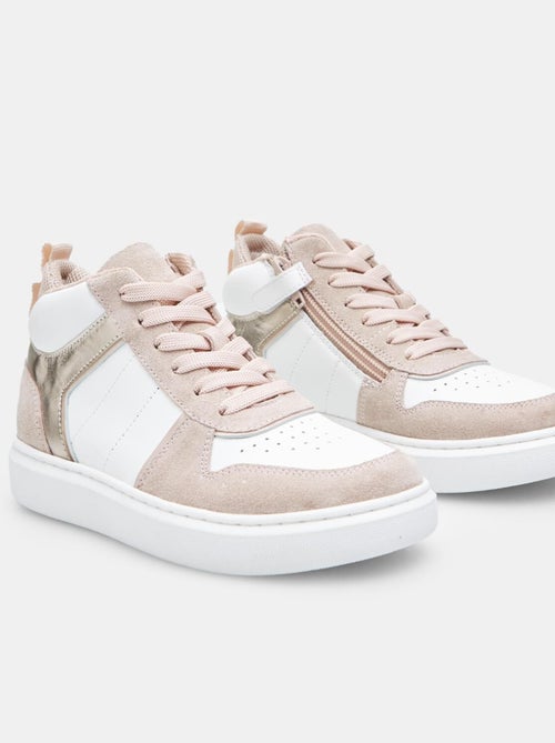Sneakers mid en cuir BATA - Kiabi