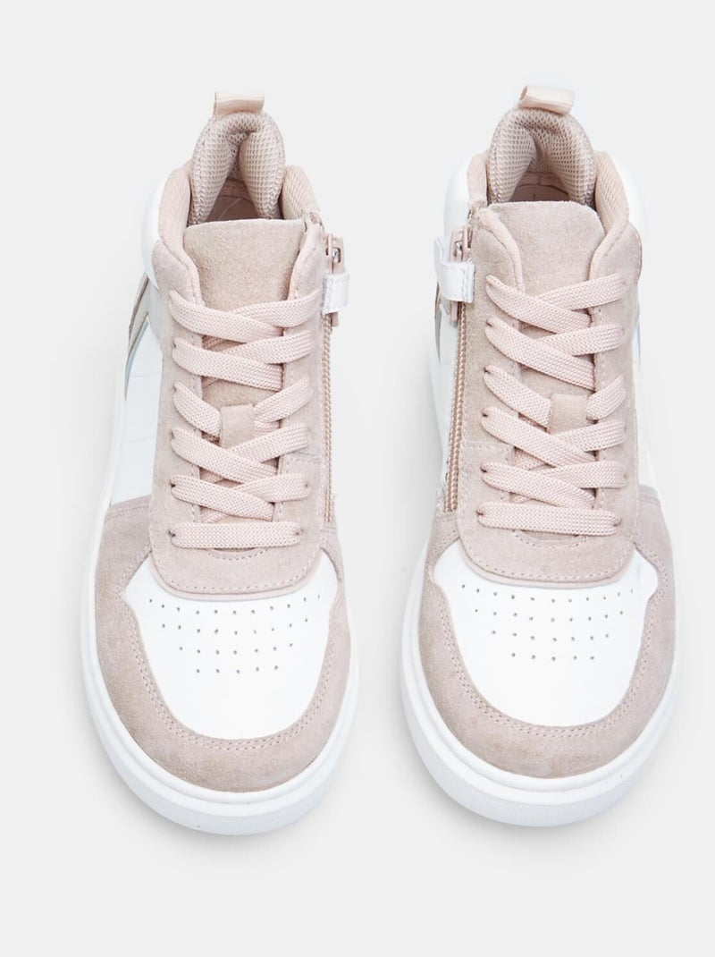 Sneakers mid en cuir BATA Rose - Kiabi