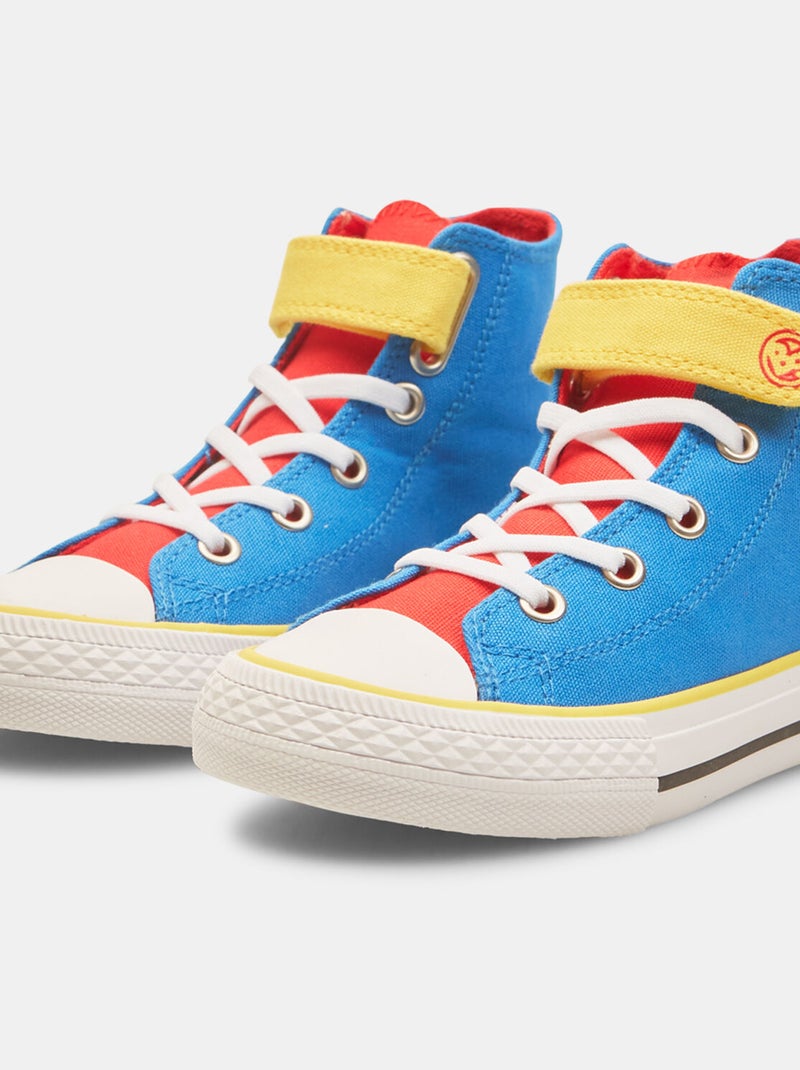 Sneakers montantes avec lacets bata Bleu - Kiabi