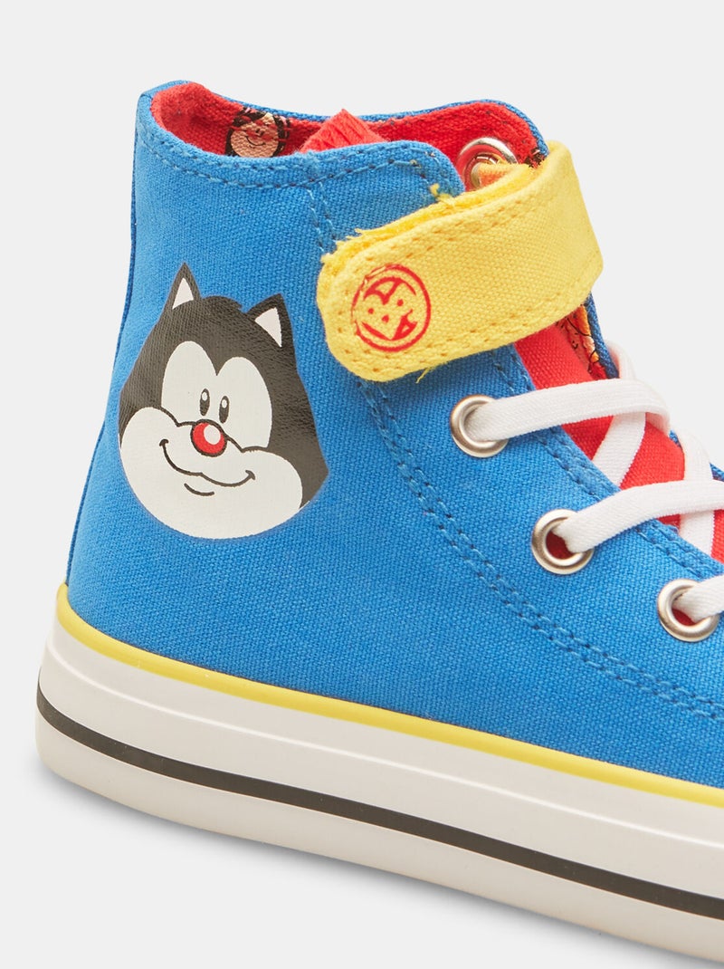 Sneakers montantes avec lacets bata Bleu - Kiabi