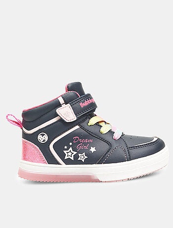 Sneakers montantes avec lumières et bande velcro BATA