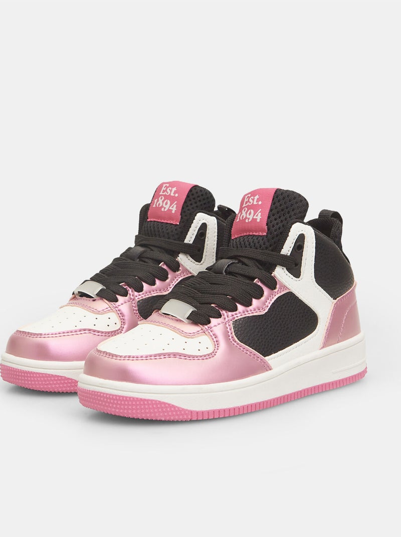 Sneakers montantes BATA Rose fushia - Kiabi