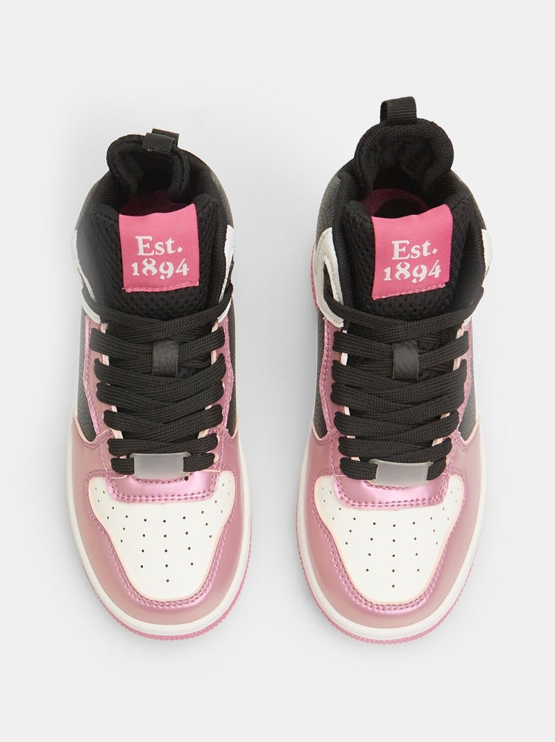 Sneakers montantes BATA Rose fushia - Kiabi