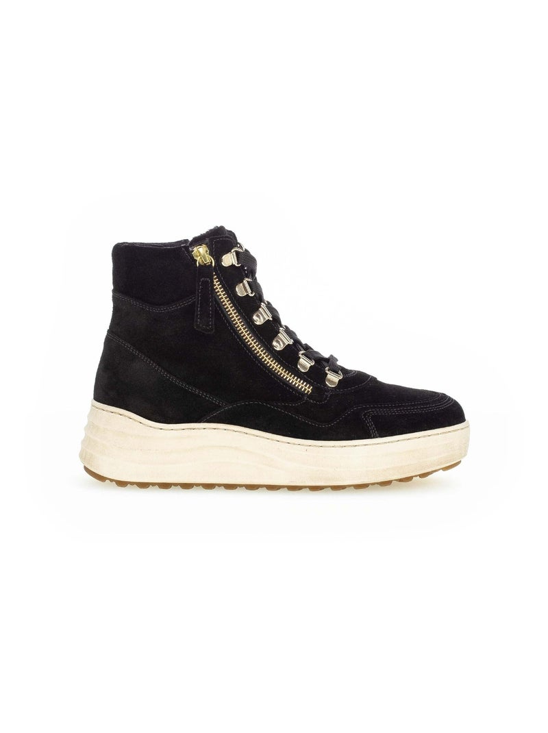 Sneakers montantes  en suède Gabor Noir Noir - Kiabi