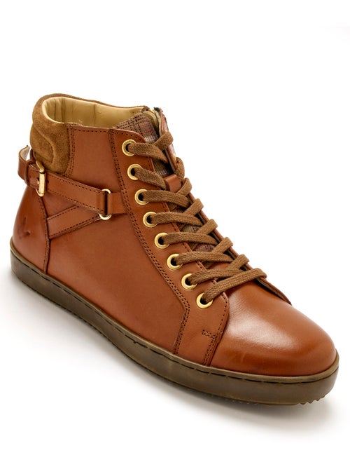 Sneakers montantes lacées et zippées - PEDICONFORT - Kiabi