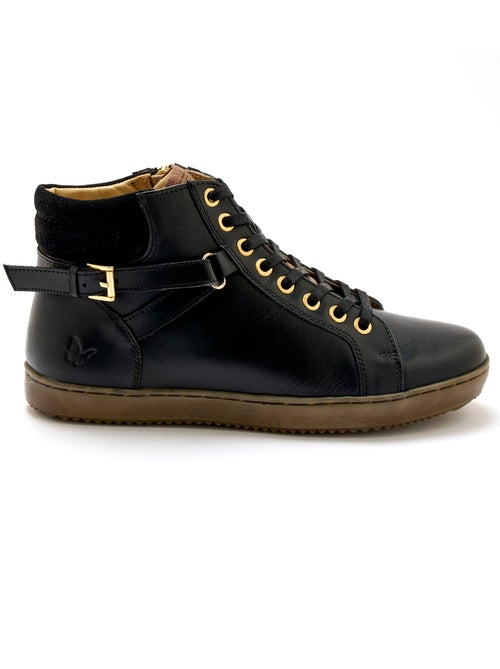 Sneakers montantes lacées et zippées - PEDICONFORT - Kiabi