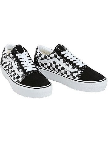 Sneakers Old Skool Platform en toile et daim Vans