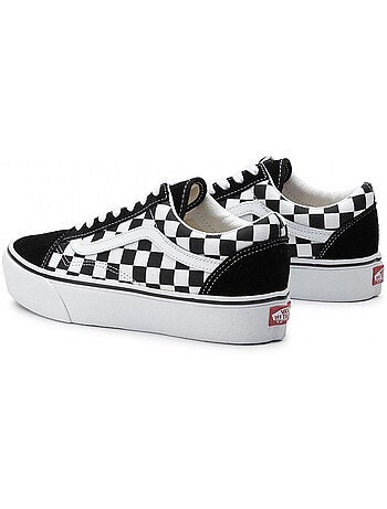 Sneakers Old Skool Platform en toile et daim Vans