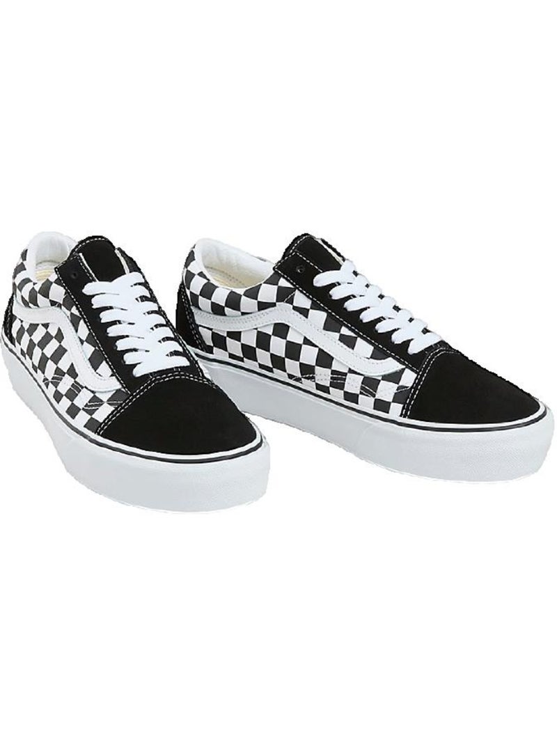 Sneakers Old Skool Platform en toile et daim Vans Noir - Kiabi