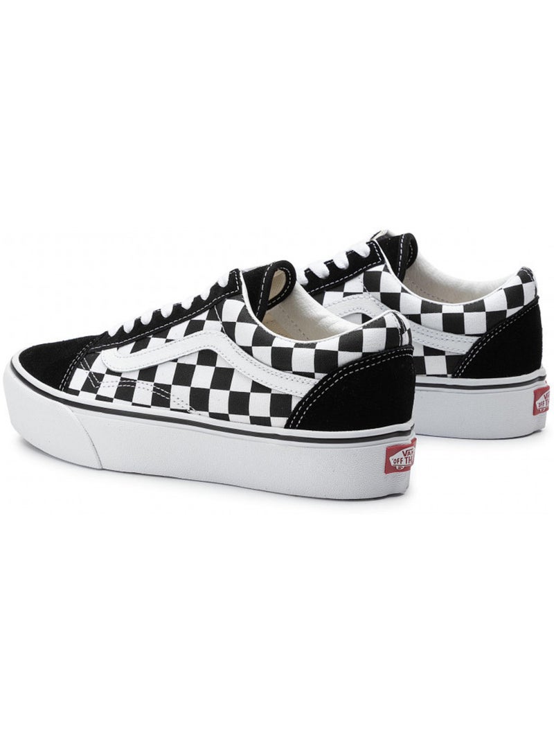 Sneakers Old Skool Platform en toile et daim Vans Noir - Kiabi
