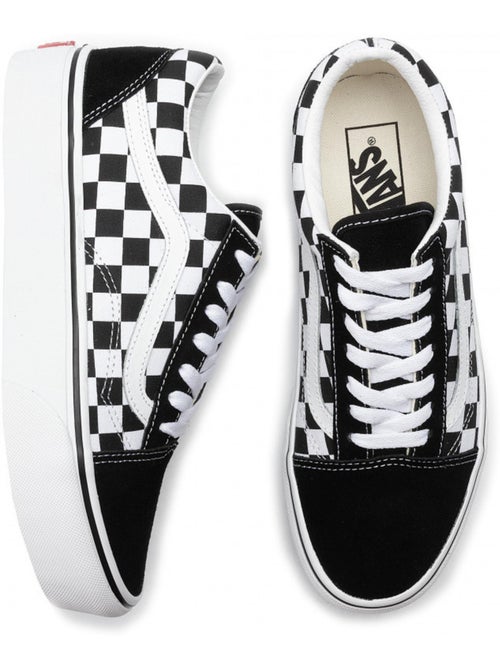 Sneakers Old Skool Platform en toile et daim Vans - Kiabi