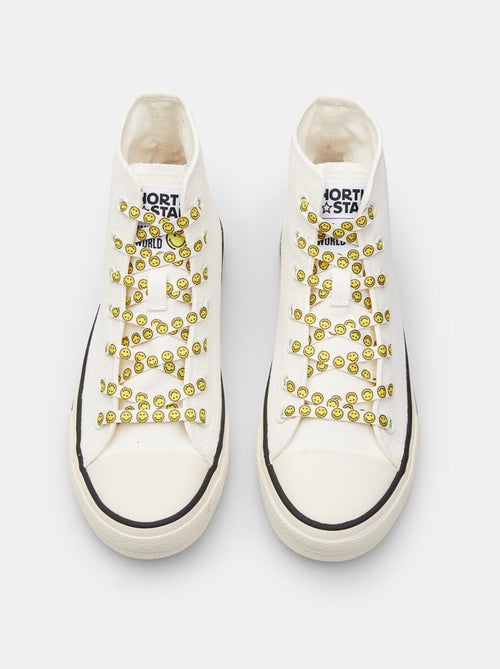 Sneakers pour femme SUPRIME NORTH STAR X SMILEYWORLD® - Kiabi