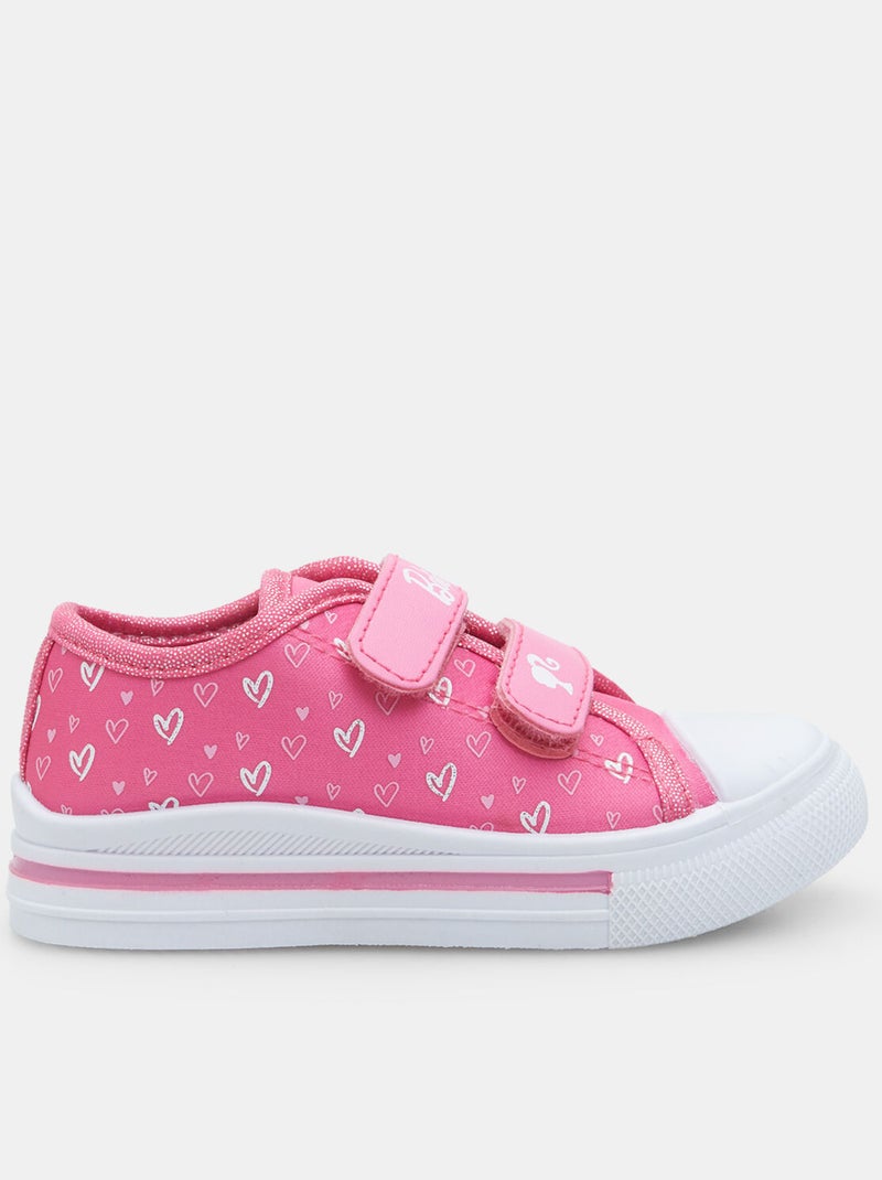 Sneakers pour fille à bride Bbg Barbie Rose - Kiabi