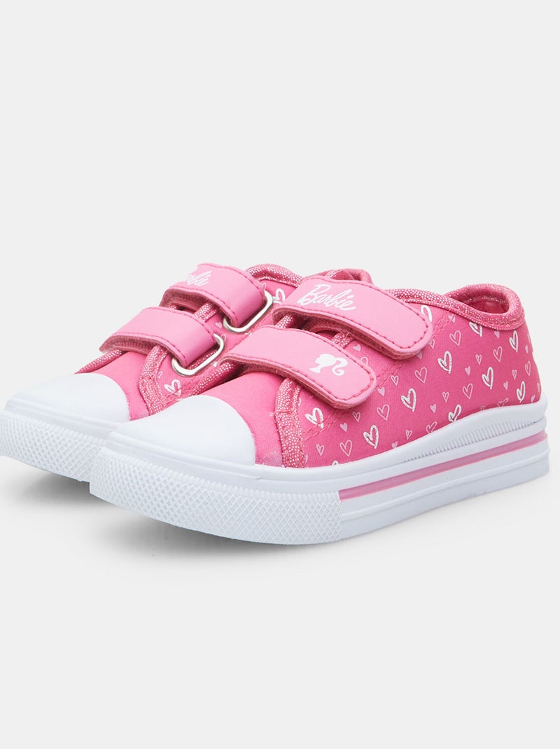 Sneakers pour fille à bride Bbg Barbie Rose - Kiabi