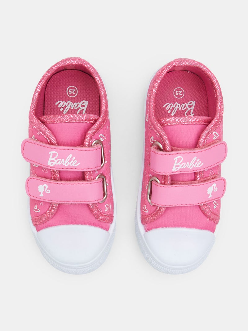 Sneakers pour fille à bride Bbg Barbie Rose - Kiabi