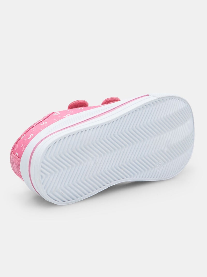 Sneakers pour fille à bride Bbg Barbie Rose - Kiabi
