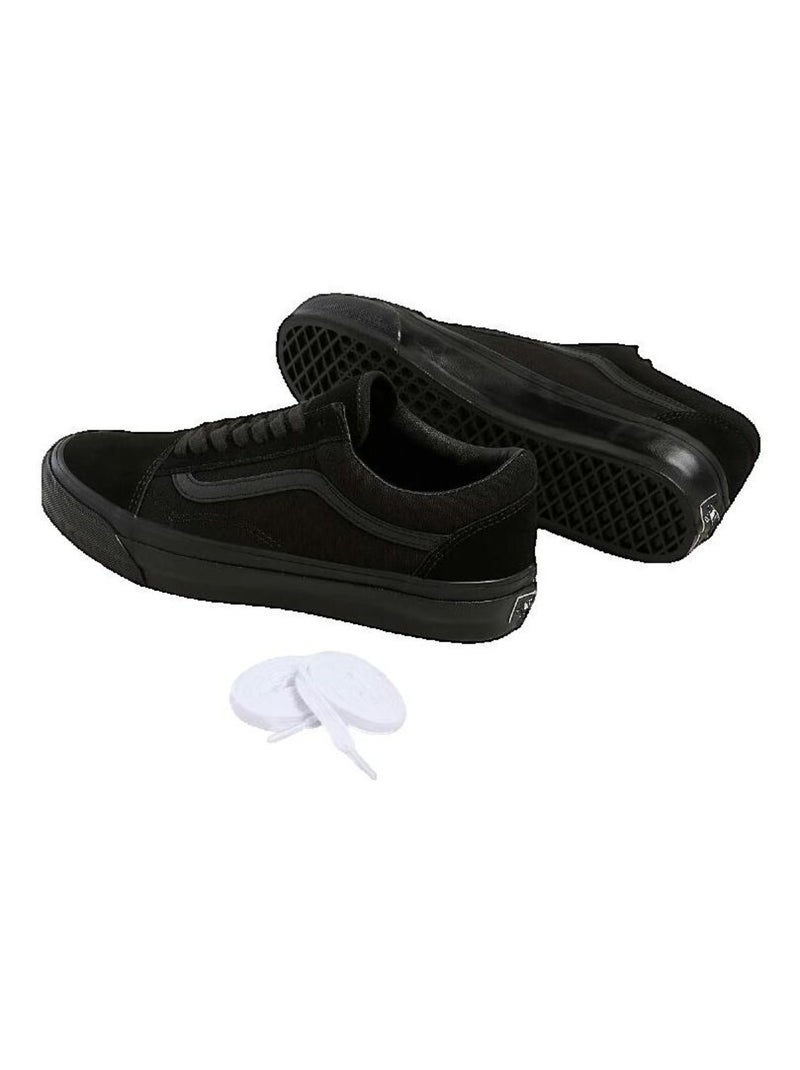 Sneakers Premium Old Skool toile et suède Vans Noir - Kiabi