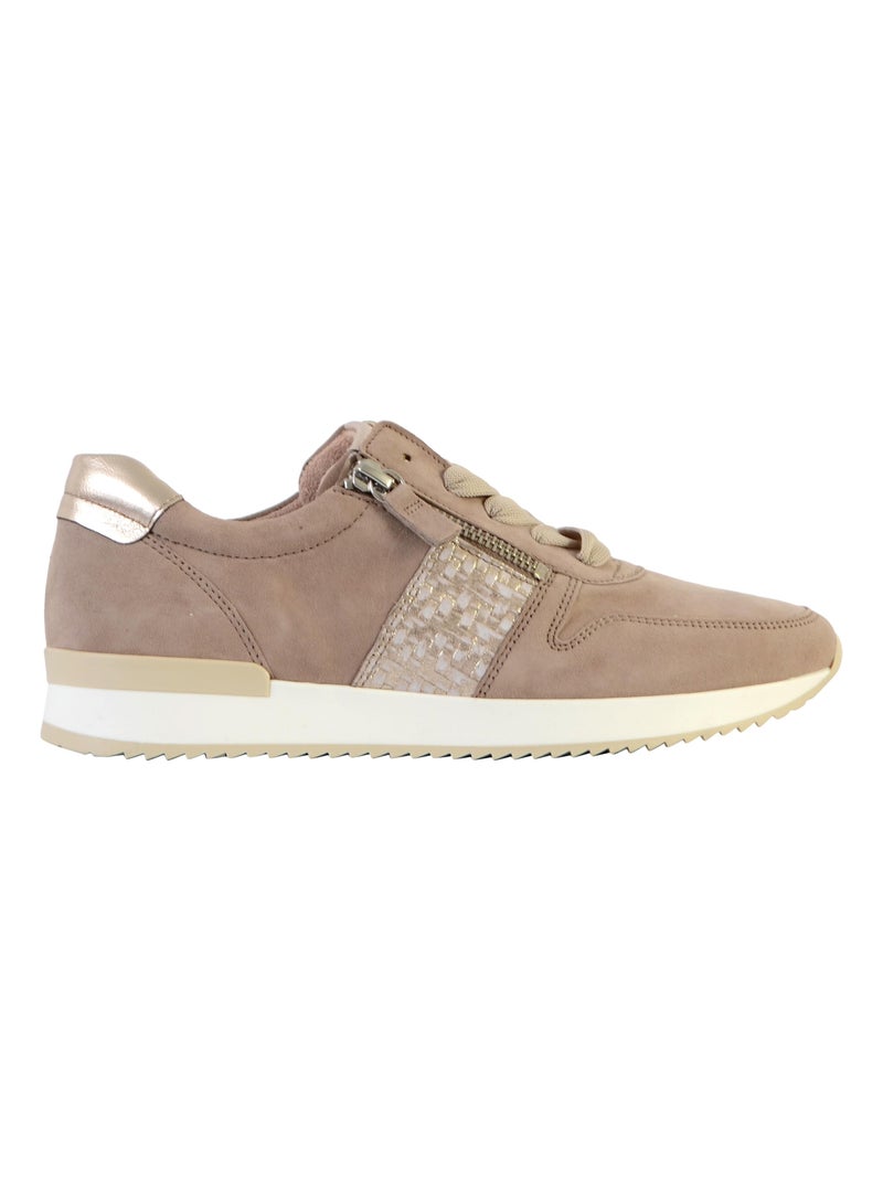 Sneakers sable en suède Beige sable - Kiabi