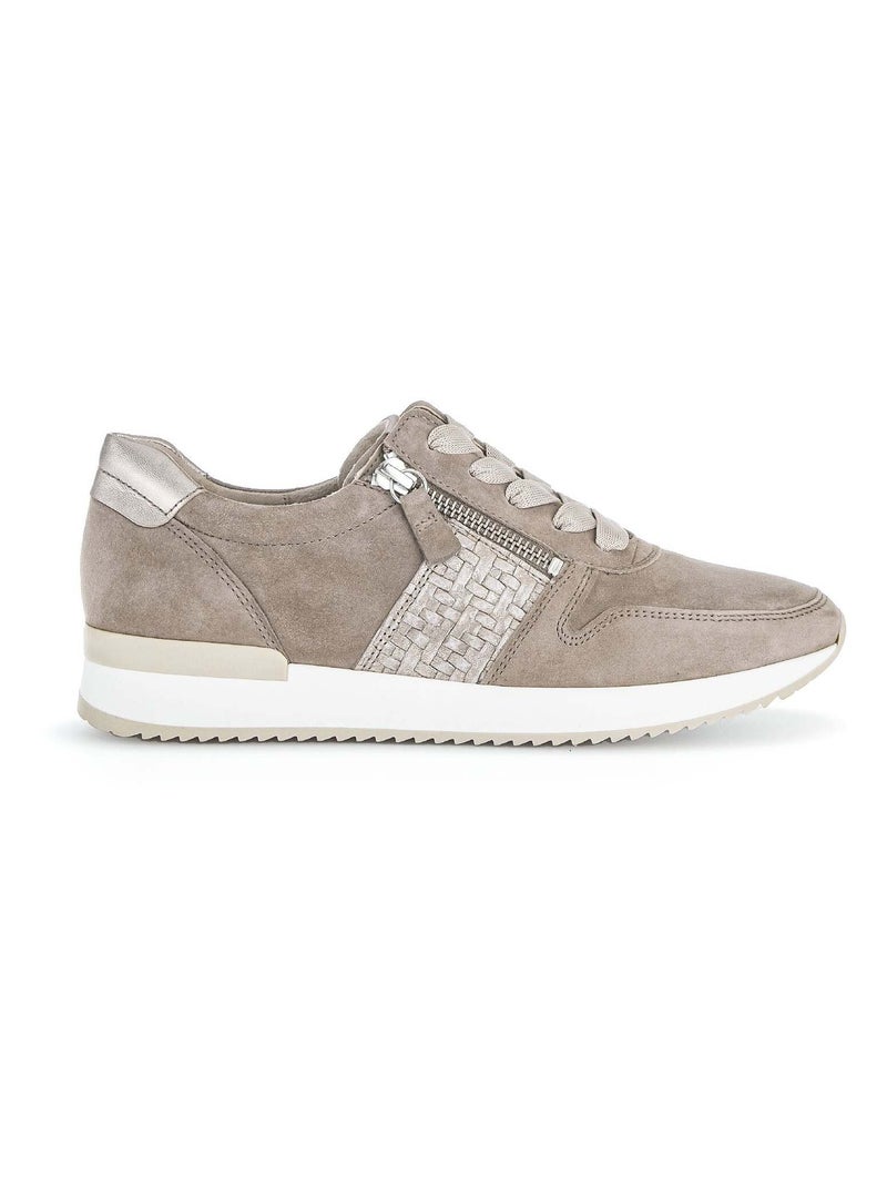 Sneakers sable en suède Gabor Beige sable - Kiabi