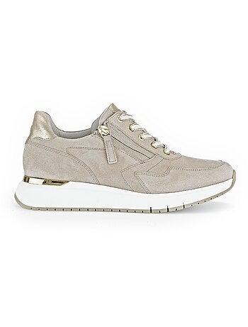 Sneakers sables en suède