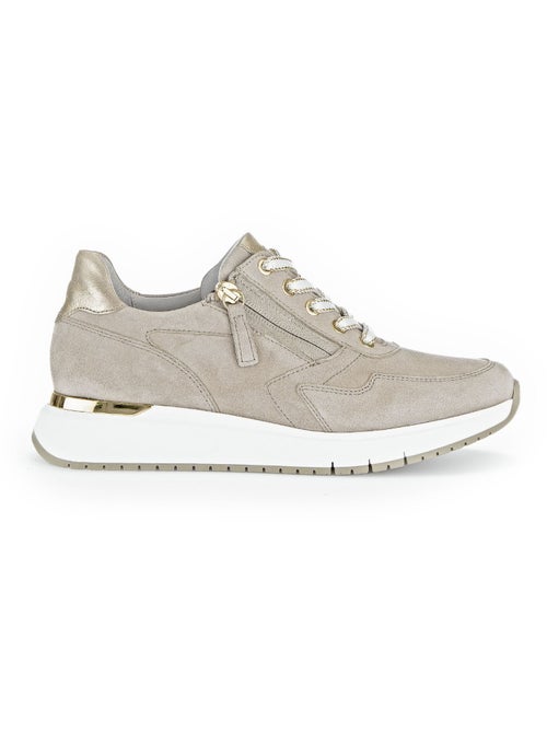 Sneakers sables en suède - Kiabi