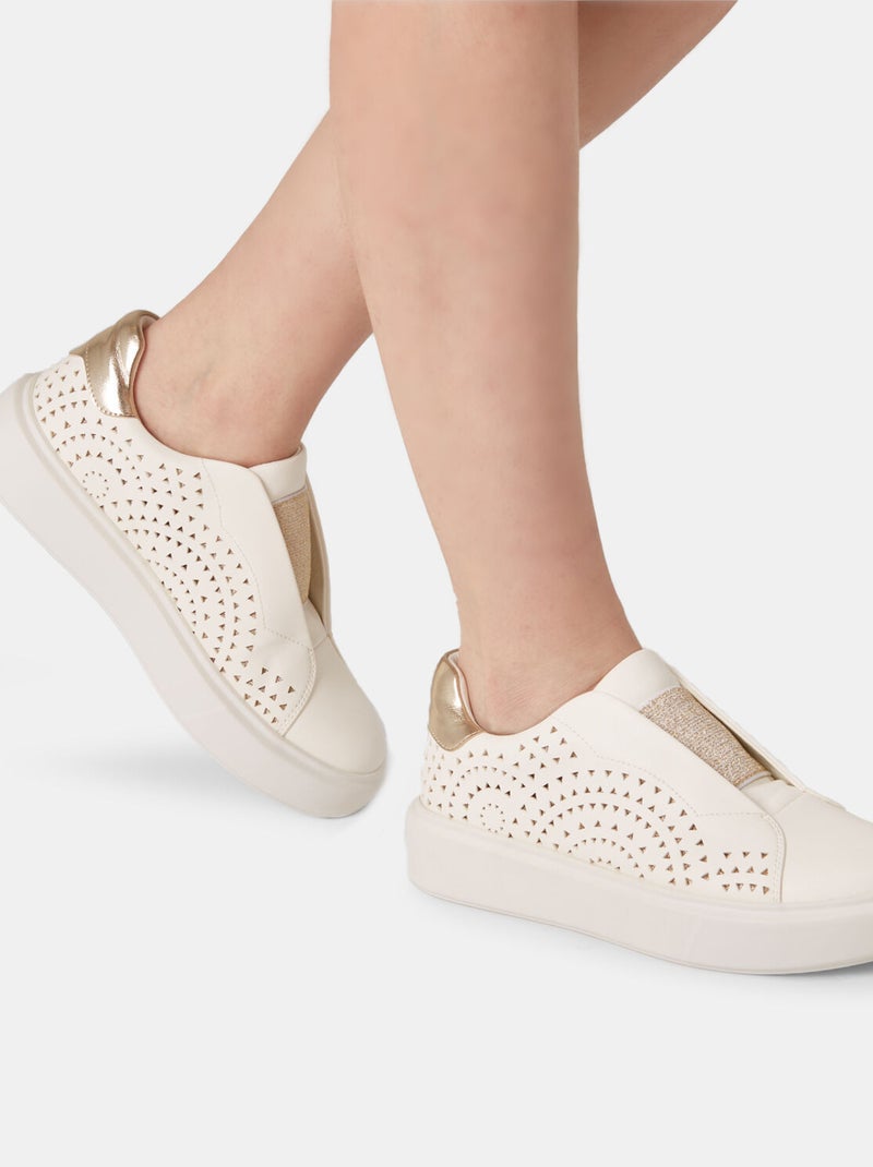 Sneakers sans lacet BATA Blanc - Kiabi