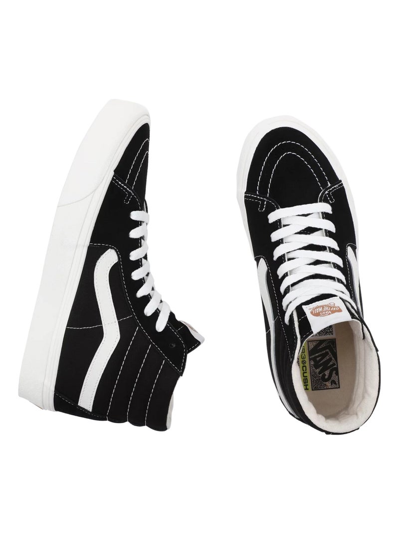 Sneakers Sk8-Hi en toile et suède Vans Noir - Kiabi