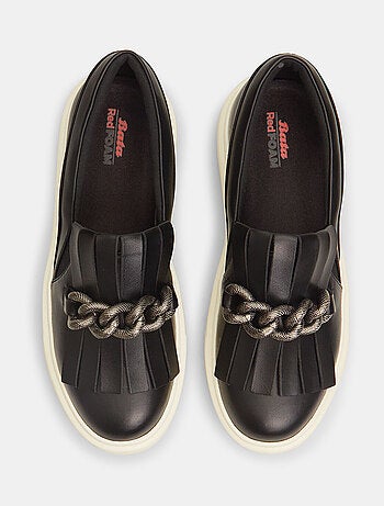 Sneakers slip on avec franges et barrette à paillettes BATA