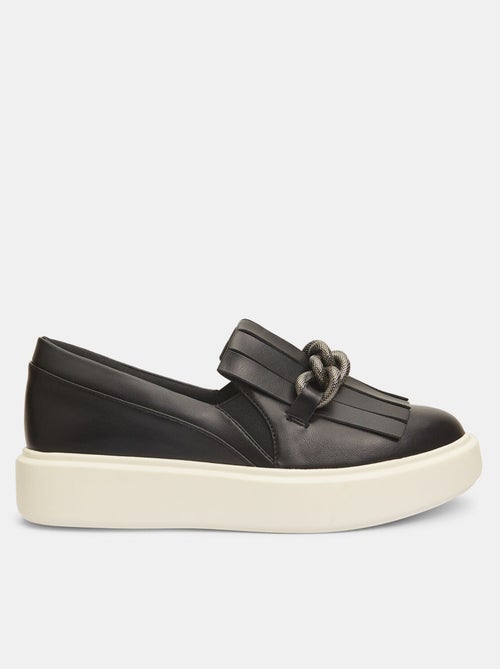 Sneakers slip on avec franges et barrette à paillettes BATA - Kiabi