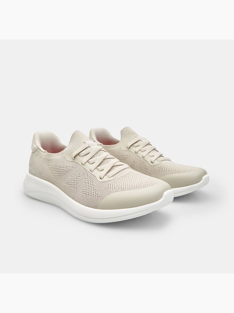 Sneakers slip-on Power avec lacets élastiques Beige - Kiabi