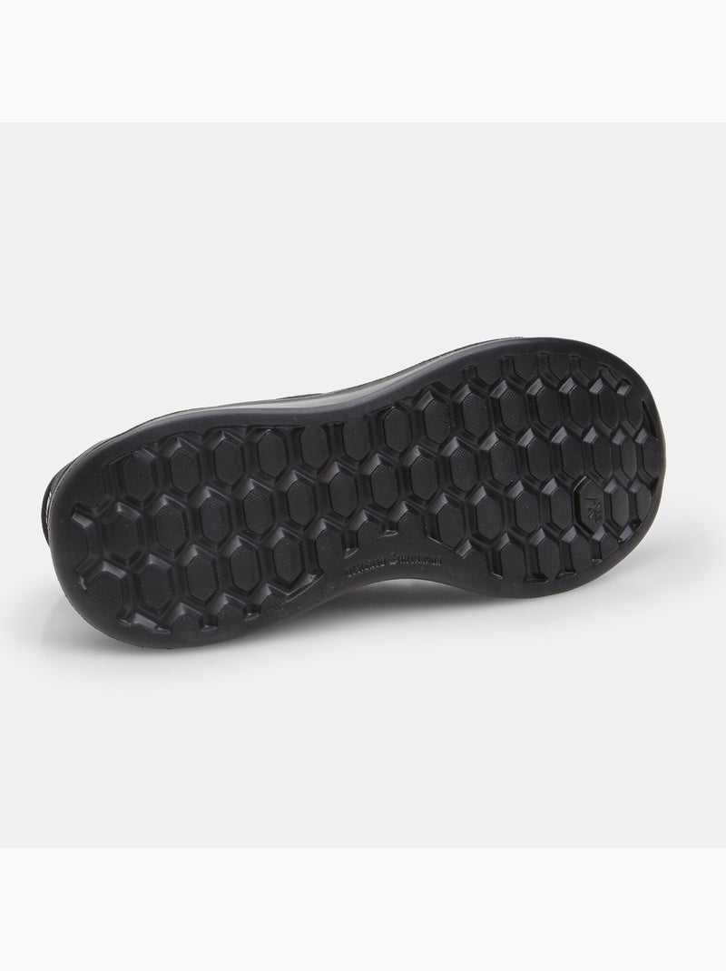 Sneakers slip-on Power avec lacets élastiques Noir - Kiabi