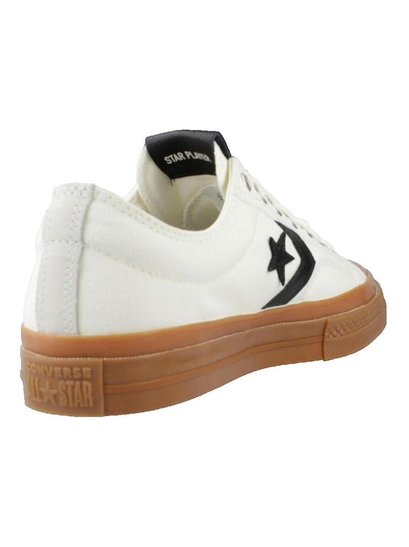 Sneakers Star Player 76 toile Converse Blanc - Kiabi
