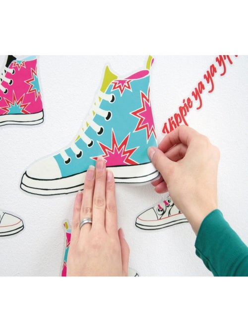 Sneakers, Sticker murale - 50x70 cm - Kiabi
