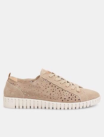 Sneakers Weinbrenner en cuir velours ajouré BATA