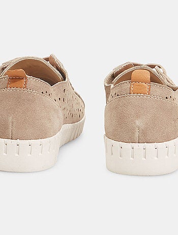 Sneakers Weinbrenner en cuir velours ajouré BATA