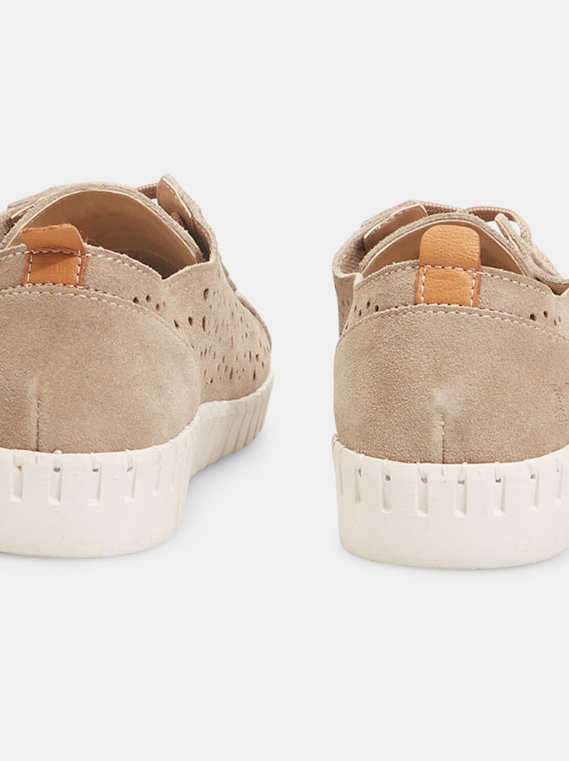 Sneakers Weinbrenner en cuir velours ajouré BATA Marron - Kiabi