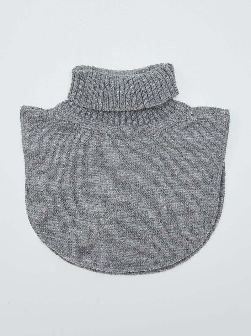 Snood à col plastron Gris - Kiabi