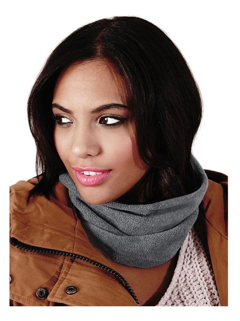 Snood-bonnet combo - beechfield Gris Noir - Kiabi