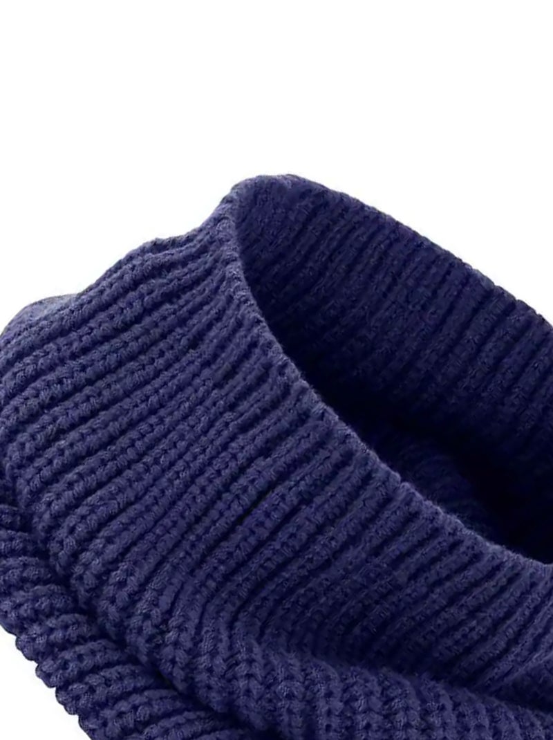 Snood capuche whistler - result winter essentials Bleu marine - Kiabi