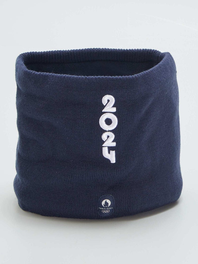 Snood doublé polaire - Paris 2024 Bleu marine - Kiabi