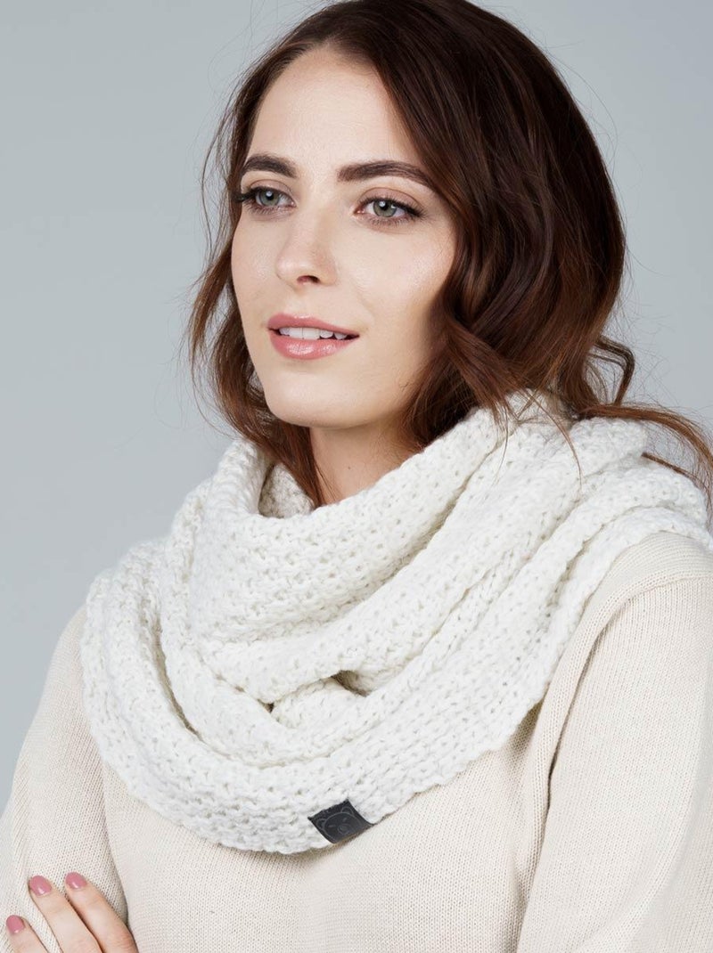 Snood Elixa - Fabriqué en Europe Blanc - Kiabi
